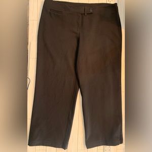 Eileen Fisher Black Button Zip Dress Pants with pockets